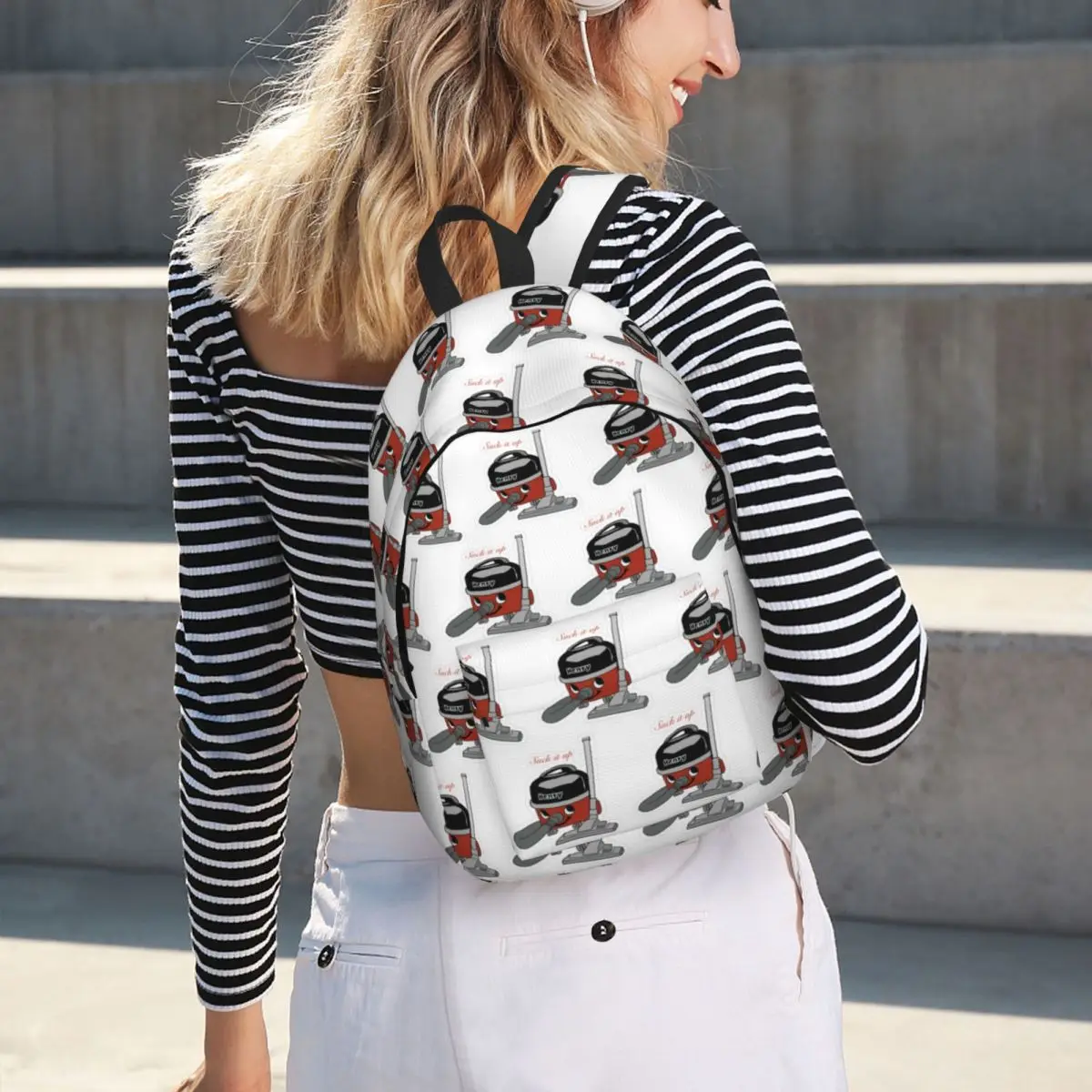 Henry Hoover Suck It Up Sticker Student Backpack School Bag Hiking Travel Daypack for Men Women Bookbag Shoulder Bags