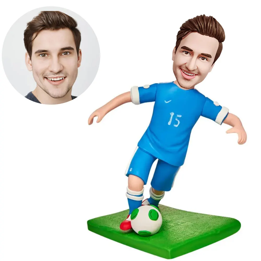 

Custom Soccer Sports Bobblehead Figurine Handmade Bobblehead, Customized Doll, Perfect Gift for Men