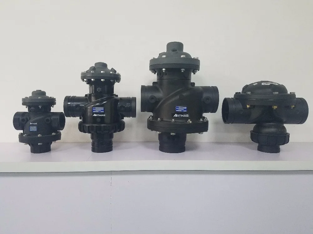 Arthas F63FM Two-Position Three-Way Hydraulic Control Valve System 2-Inch Backwash Irrigation Valve Metal Construction 50 M3/h