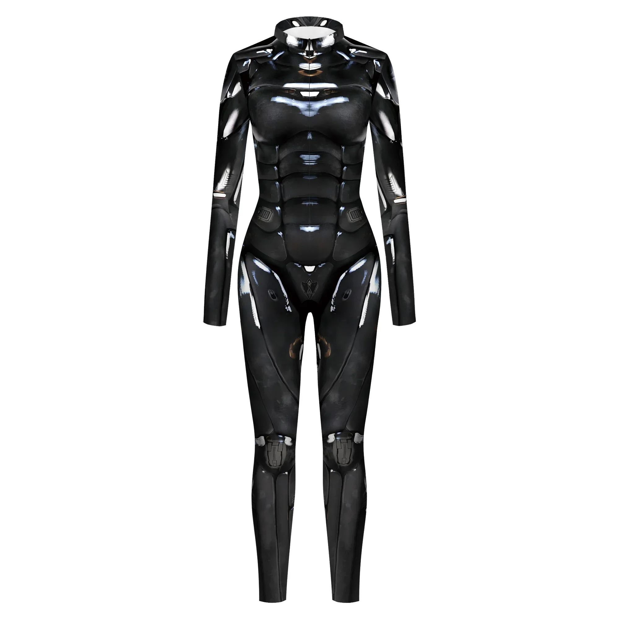 Roboter Punk Overall Catsuit Cyberpunk Steampunk Zukunfts technologie schlanke Bodys Cosplay Kostüme Zentai Anzug