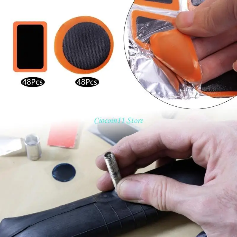 Y1UB Reliable 48pcs Tire Patches Tire Repair Patches Upgrades for city  Commuters