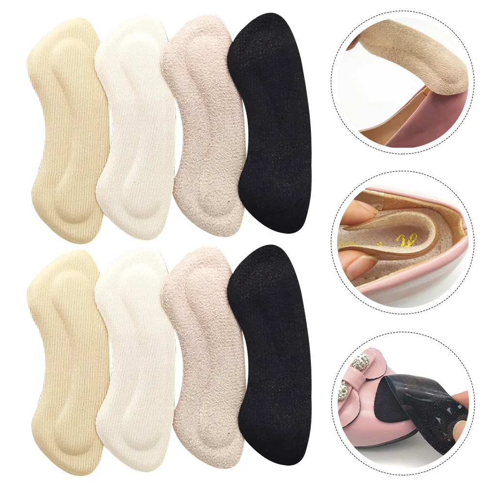 

4 Pairs High Heels Heel Pad Protective Patch Wear resistant Sticker Thickened Insoles Reduce Friction Improve