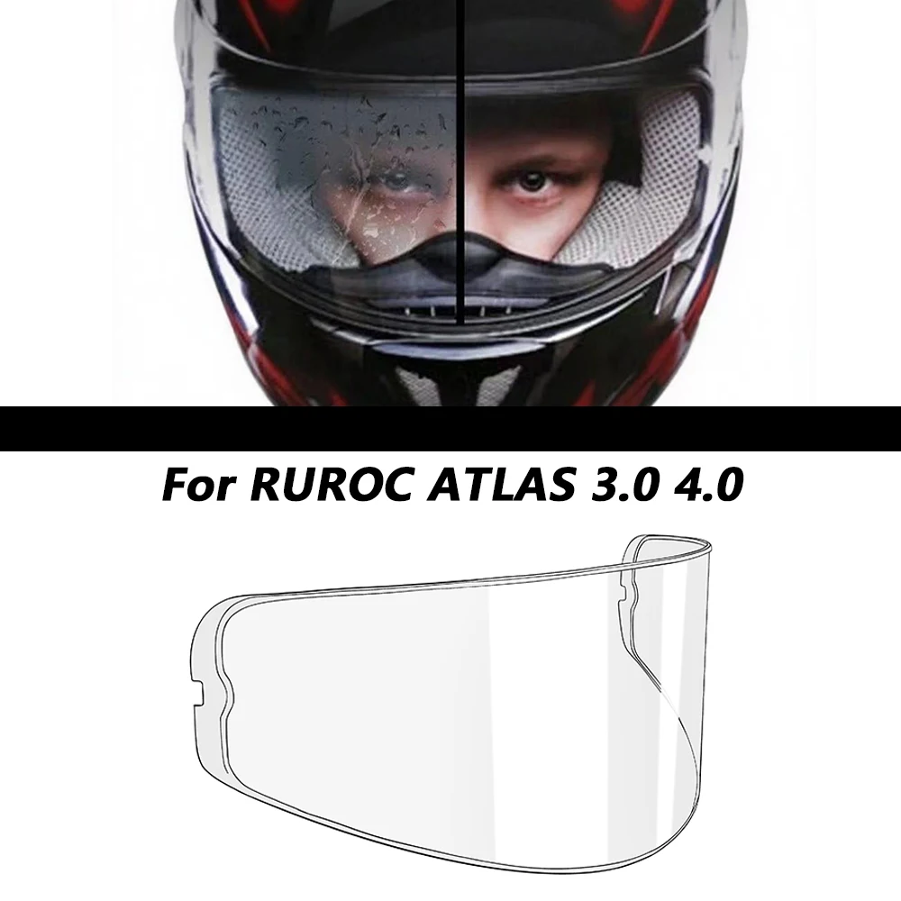

For Ruroc Atlas 3.0 4.0 Helmet Visor Anti-Fog Insert Clear Film