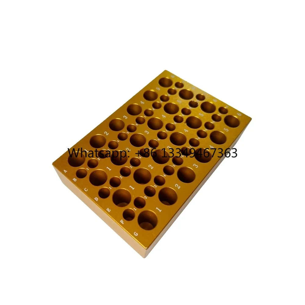 

Pre Cooled PCR Centrifugal Tube Rack Aluminum Rack Heating Cooling Block PCR Cooling Rack 96 Well