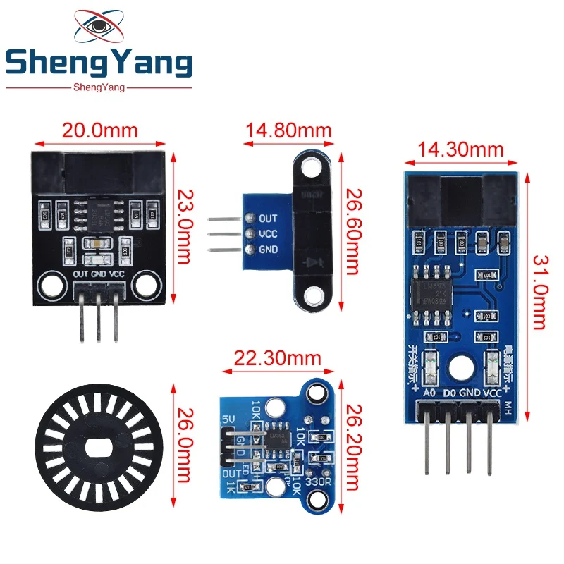 TZT Photoelectric Beam Speed Sensor Module 3.3V-5V Slot-Type Optocoupler Tacho-Generator Counter For Arduino/51/AVR/PIC Diy Kit image 2