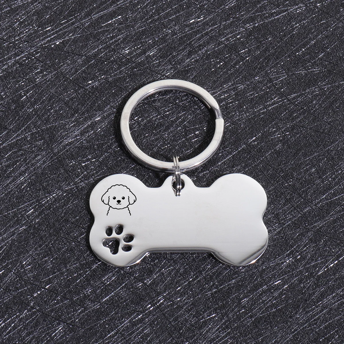 Gepersonaliseerde honden- en katten ID-tags met aangepaste tekst, naam, botvormige hanger, lasergravering, adresnummer, gepersonaliseerde ID-tag voor huisdieren