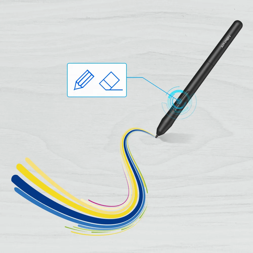 XP-Pen PN01 Battery-Free Passive Stylus with 5 Replace Nibs for Graphic Tablet Star03/Star06/StarG430S/StarG640/Deco Fun