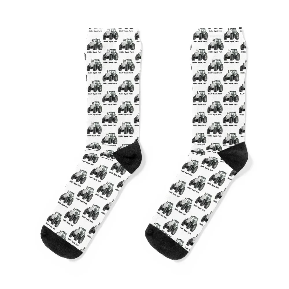 

Diddly Squat -- Tractor Socks Antiskid soccer bright garter with print Women Socks Men's