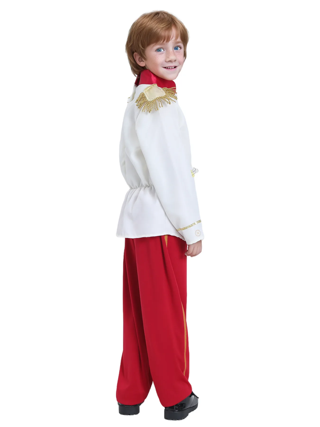 Handsome Boy Middle Ages Noble Royal Charming Prince Child Kids Carnival Party Halloween Cosplay Costumes