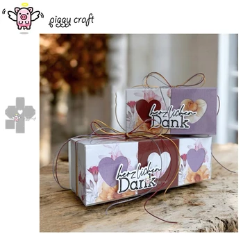 Piggy artesanato corte de metal dados corte molde caixa de amor decoração scrapbook papel artesanato faca molde lâmina perfurador estênceis morre