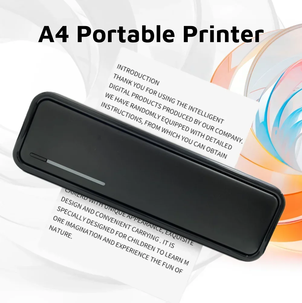 

A4 Printer X9 Thermal Bluetooth Type-C Port Suit for Tattoo/Folded/Roll Paper Inkless Document Print Wireless Portable Printer