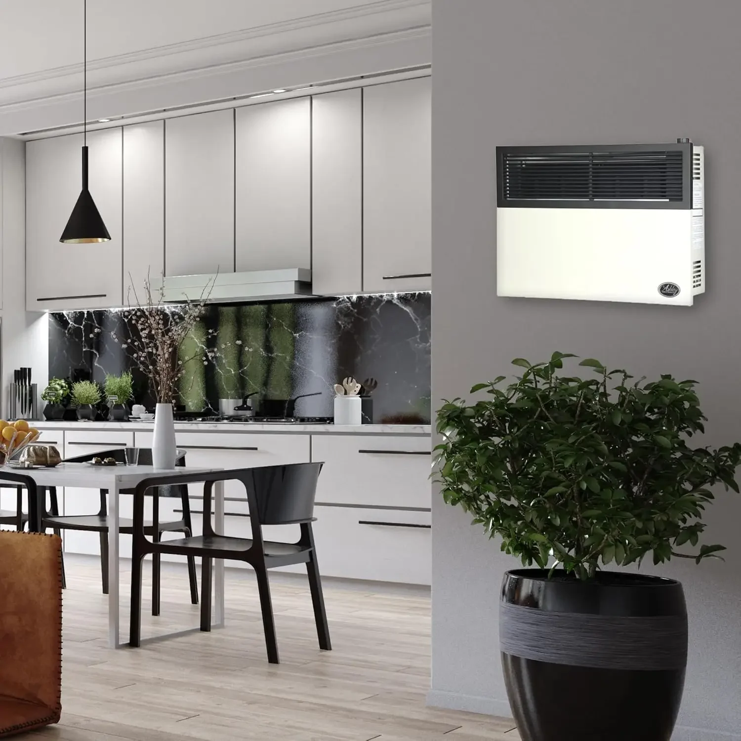 منتجات 17,000 وحدة حرارية بريطانية سخان مثبت على الحائط من البروبان السائل بفتحة تهوية مباشرة مع إضاءة بيزو، طيار أمان ومنظم مدمج، Cr