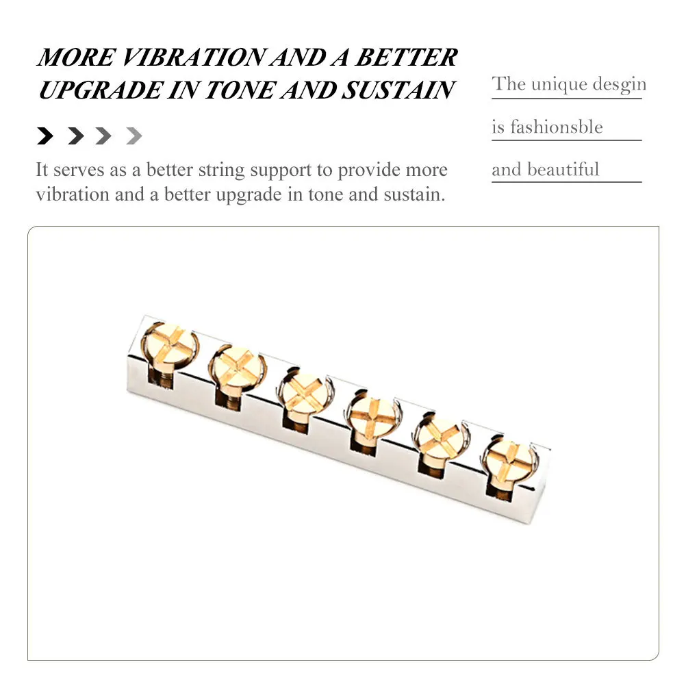 

Guitar Pillow Metal Nut Brass Parts and Accessories Bridge Nuts Electric Acoustic Bone Replacement