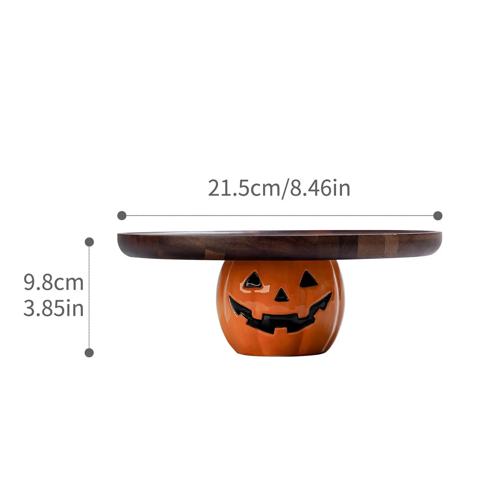Round Cake Stand Cupcake Display Stand Celebration Holiday Anniversary Candy Wedding Trick or Treat Baby Shower Round Cake Plate