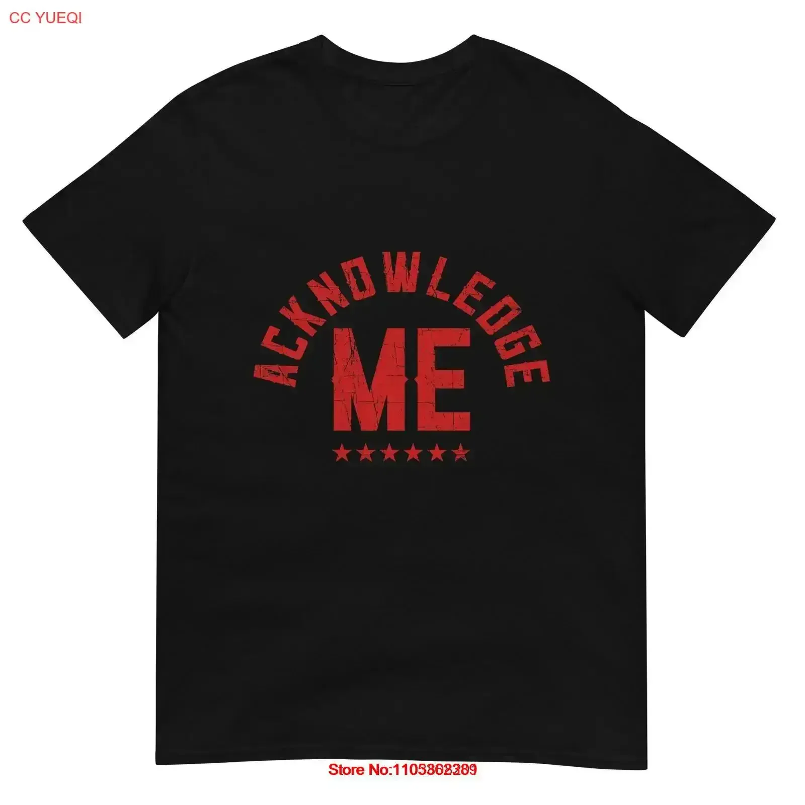 Vintage-Design „Acknowledge Me“-T-Shirt für Sportwettkämpfe, gewaschen, bequem, vielseitig, leicht streetwear, stilvoll, für Herren