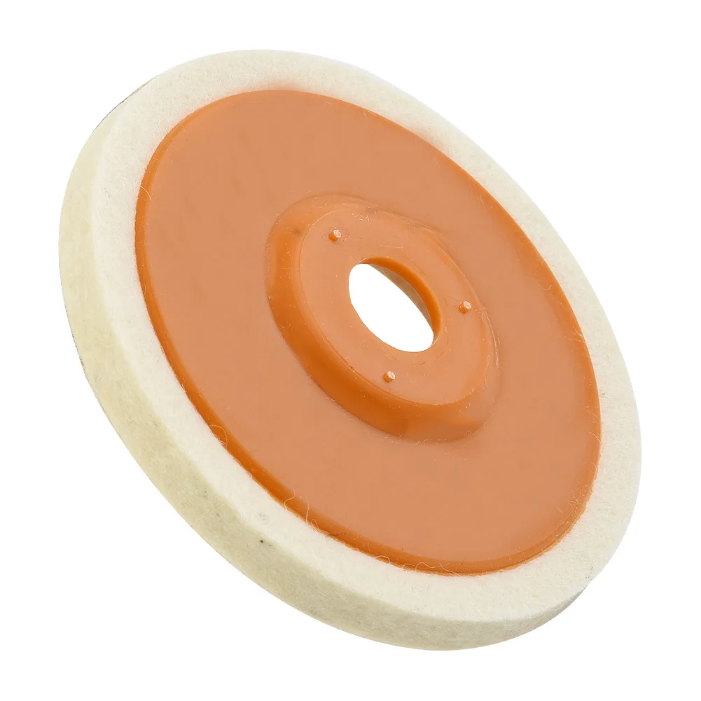 Wool Polishing Wheel Buffing Grinding Polishing Disc Pad Wheel White Wool Wool Polishing 4Inch Abrasive Angle Wheel