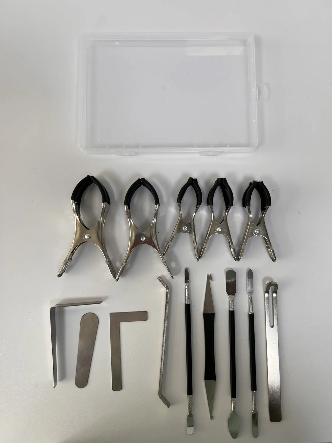 

1set Saxophone repair 15 spring pin hook + sound hole repair E pliers + sound cover modulation + trimming tool * repair clip