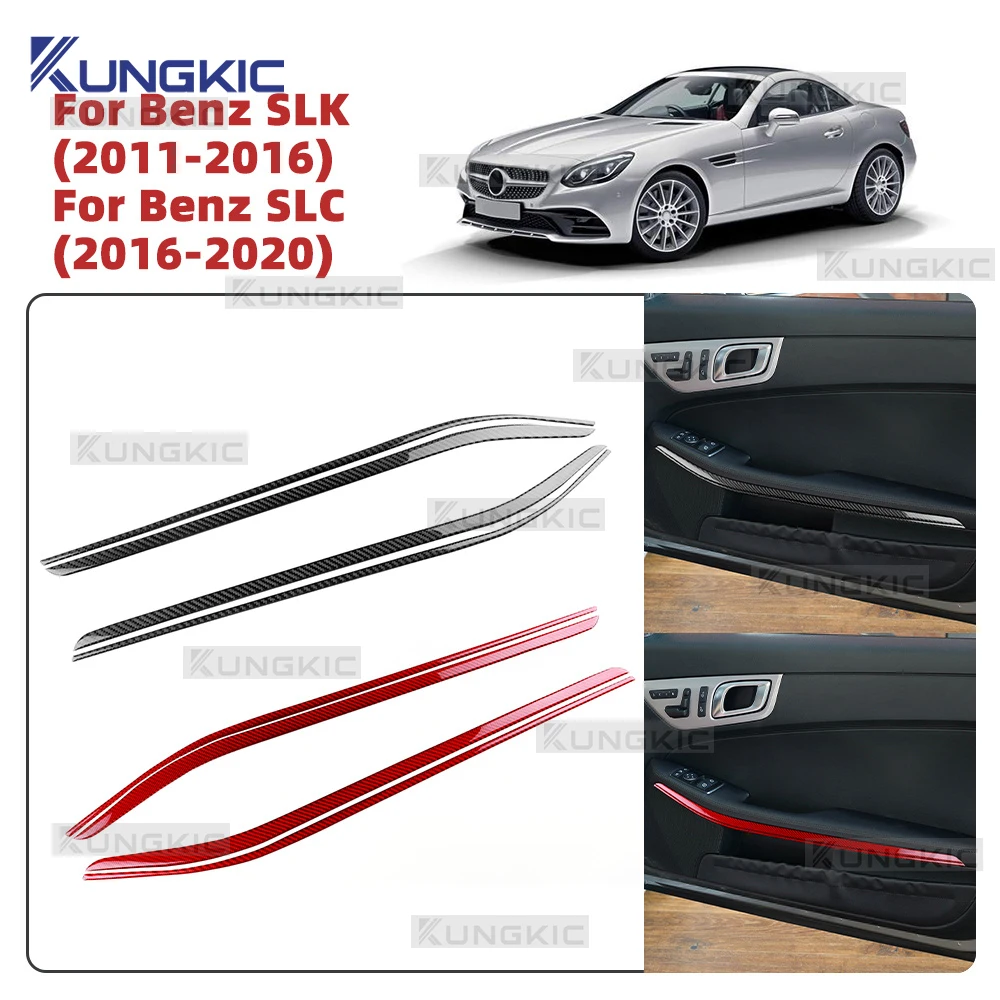 

Real Soft Carbon Fiber For Mercedes Benz SLK R172 2011 2012 2013 2014 2015 2016 SLC 2016 2017 2018 2019 2020 Car Door Sticker