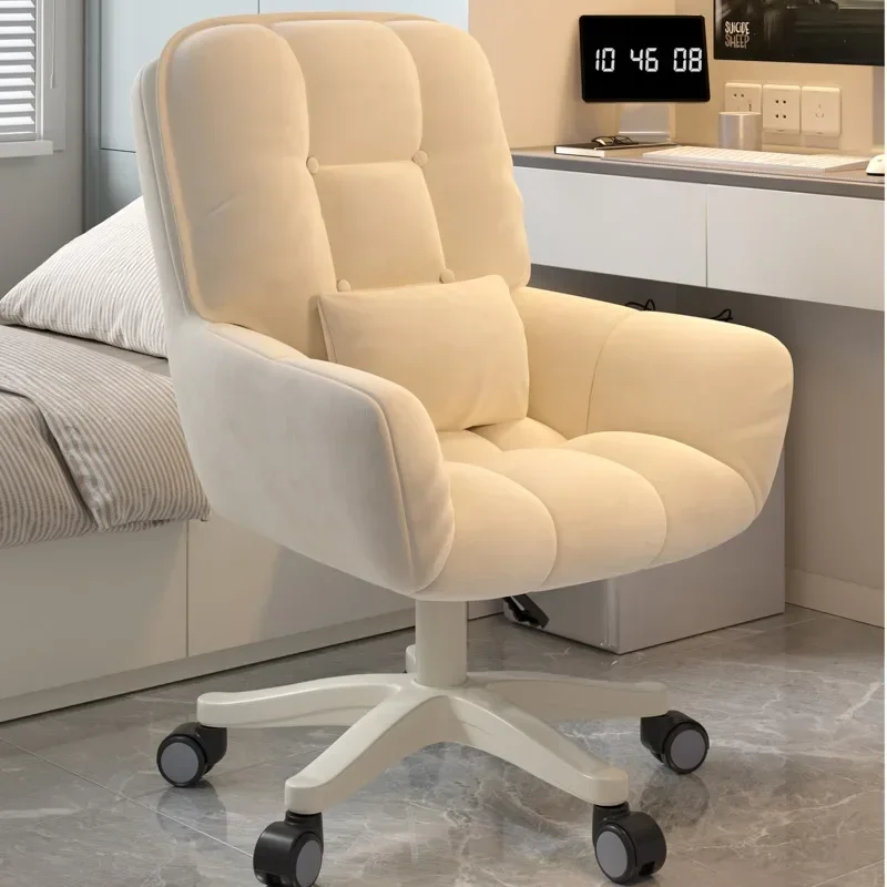 Discount Fashion And Simple Computer Armchair Girls Bedroom Makeup Chair Dormitory Student Back Office Rotation Gaming Chair