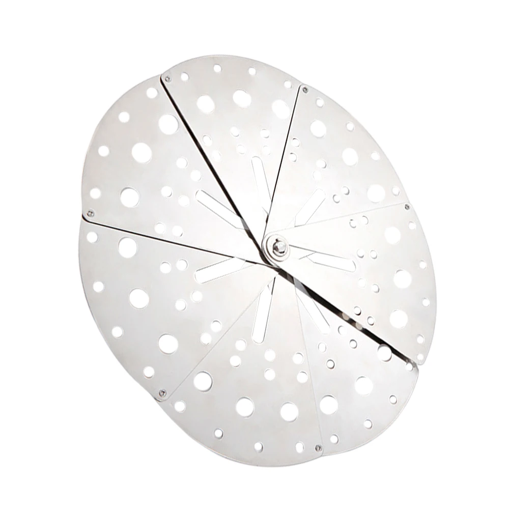 

1Pcs Anti-Spill Cover Adjustable Stainless Steel Spill Stopper Lid for Household Kitchen Overflow Stopper Lid Pot Strainer