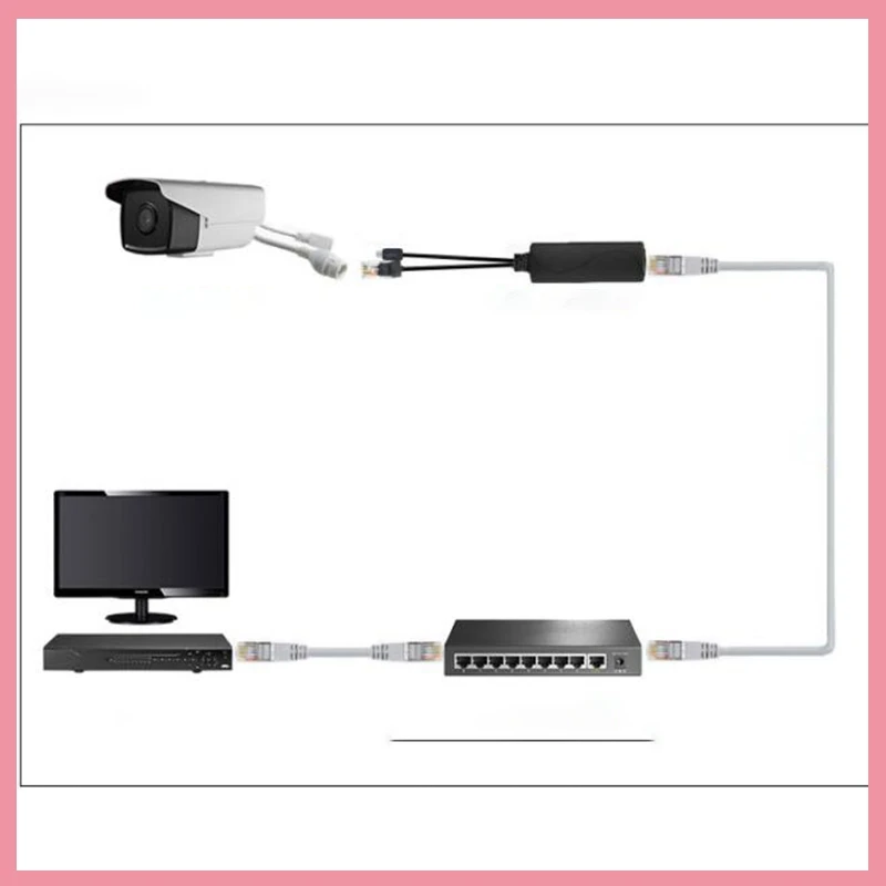 NEW PoE Splitter 5v POE Micro usb Power Over Ethernet 48V To 5V Active POE Splitter Micro USB Plug for Raspberry Pi DC 44~57V B6