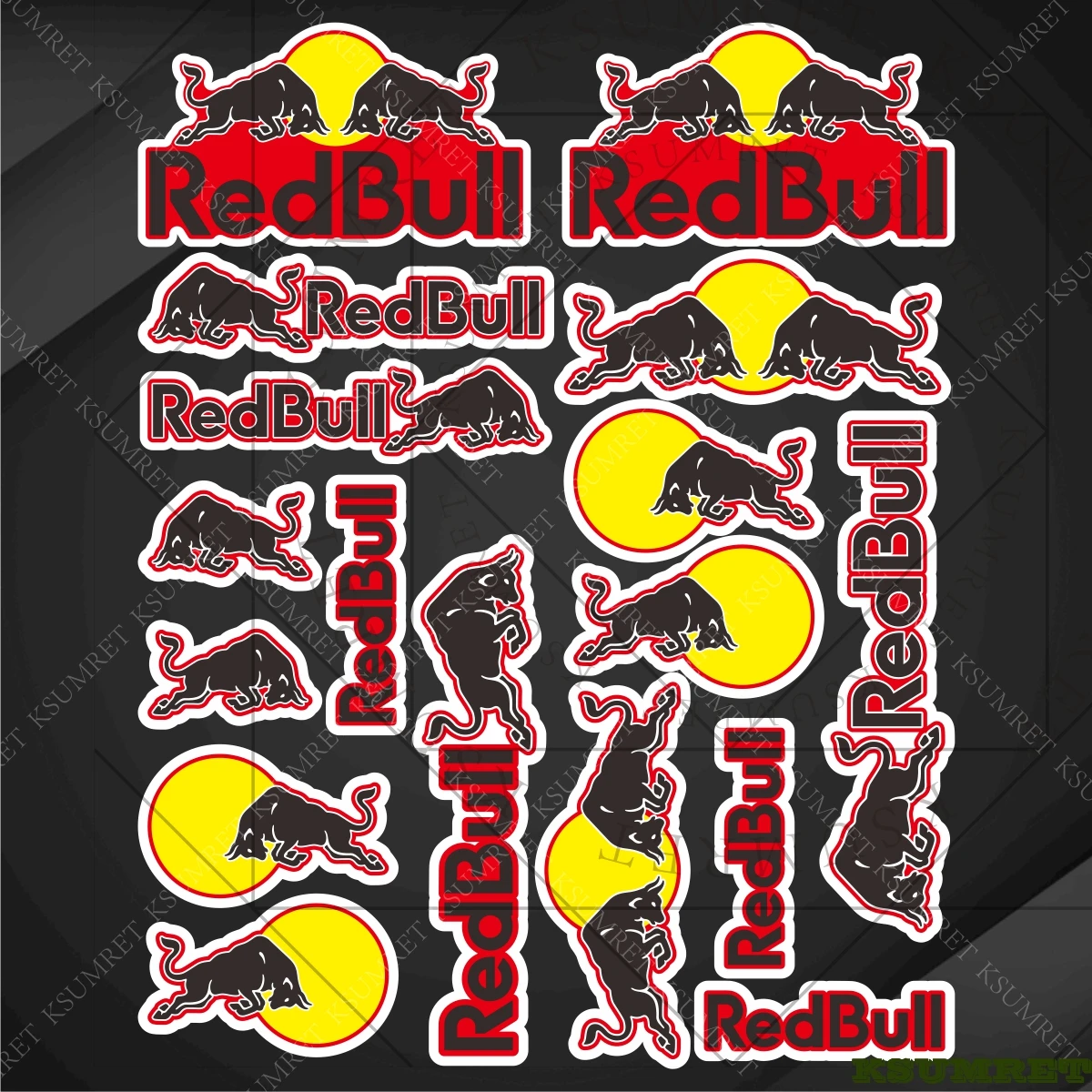

Для мотоцикла Red Bull наклейка наклейка на бак логотип наклейки