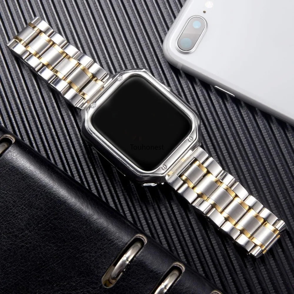 حزام من الفولاذ المقاوم للصدأ لسلسلة ساعات Apple 11/10/9/8/7/6/5/4/3/SE 3 سوار معدني لساعة iWatch Ultra 3 49 مللي متر 45 مللي متر 44 مللي متر 46 مللي متر