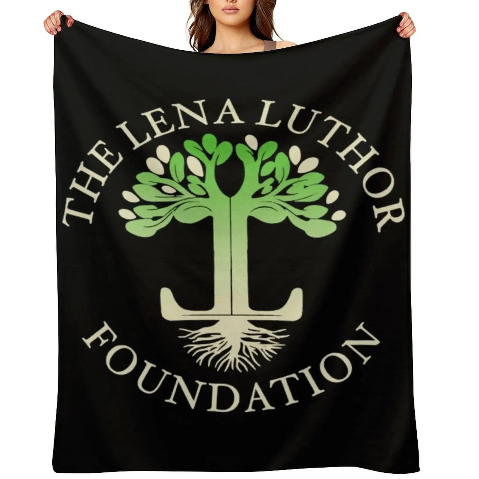

Lena Luthor T-ShirtThe Lena Luthor Foundation Logo T-Shirt Throw Blanket Sofa Quilt christmas decoration Bed funny gift Blankets