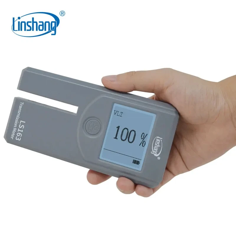 Linshang Window Film Transmission Meter for Measuring VLT, Infrared and UV Transmittance of Automotive Windshield, Glass LS163