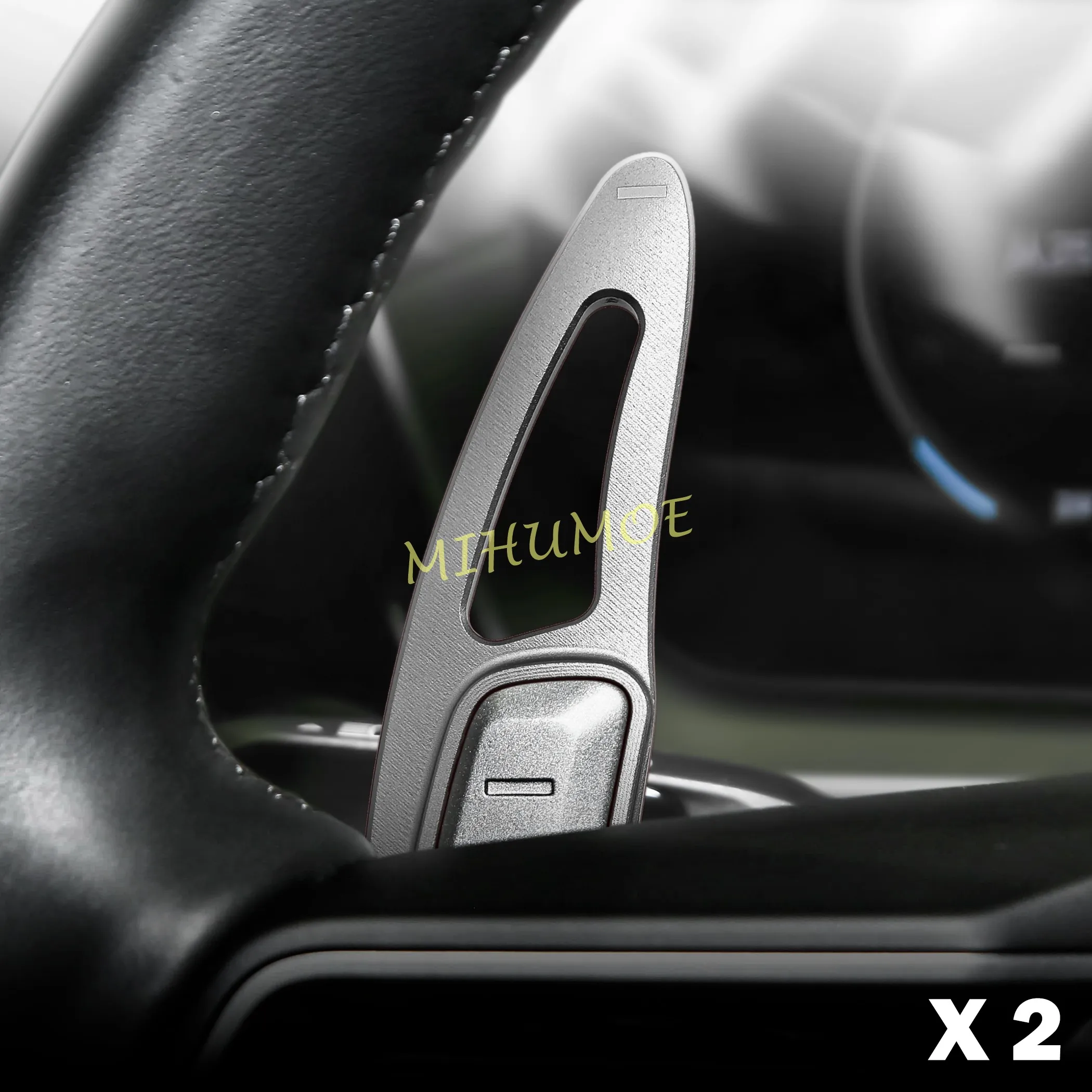 Acessórios de Extensão para Volante de Alumínio para Porsche Cayenne Coupe Macan Panamera 911, Prata