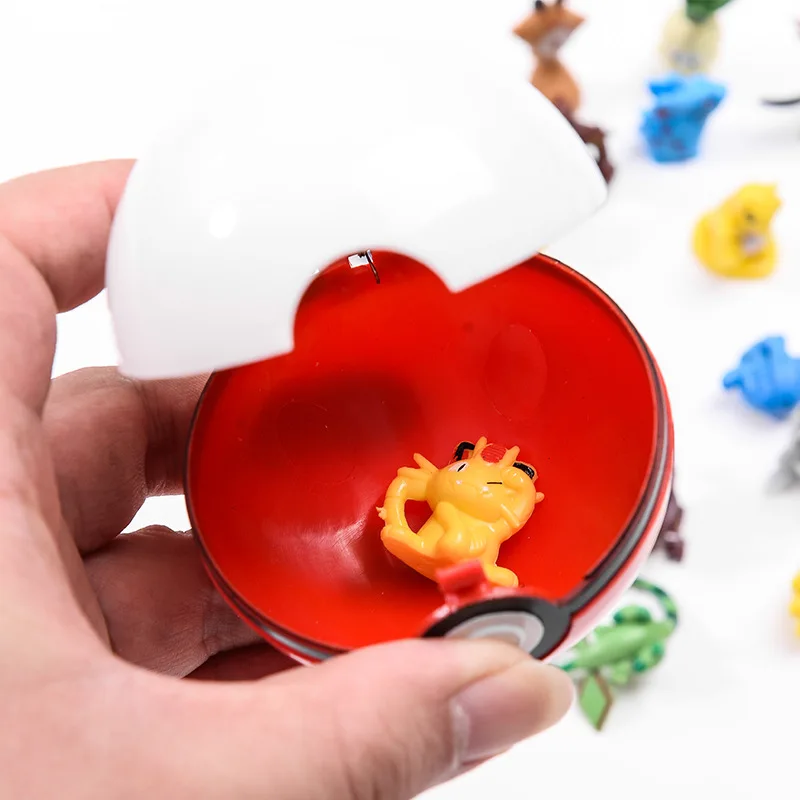 Pokémon Master Ball Spielzeug mit Mini-Figur Pokémon Spielzeug Geburtstagsgeschenk Weihnachtsgeschenk Inklusive Spielset für Kinder – Detail 8