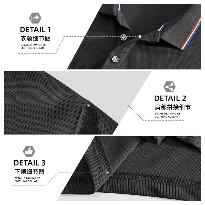 Men's Polo Shirt 2026 short-sleeved Summer New Style Lapel Turn Down Collar Breathable sweat-absorbent T-shirt men's Clothing