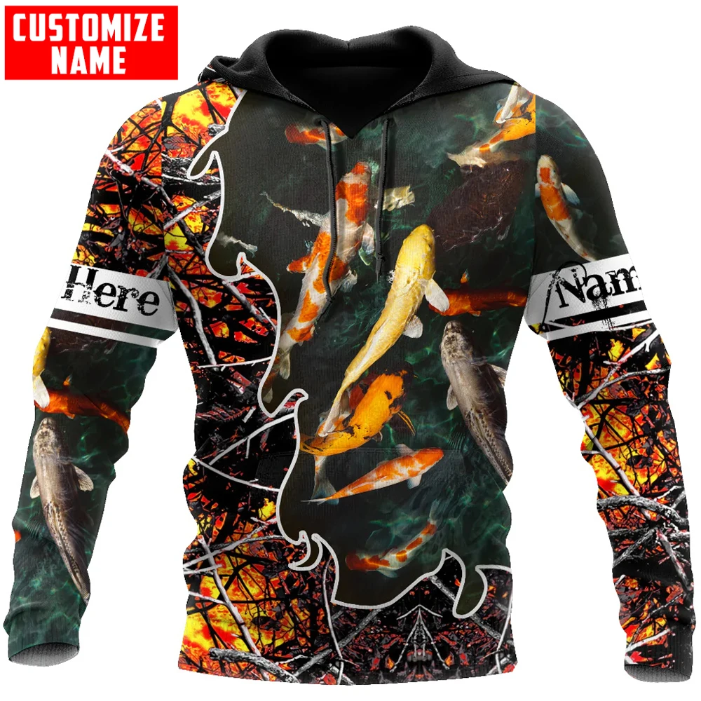 

Personalized Name Beautiful Koi 3D All Over Printed Men's Hoodie & Sweatshirt Unisex Zip Hoodies Casual Tracksuits KJ929