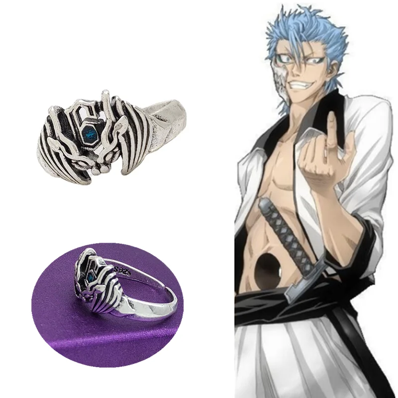 Retro Rings Grimmjow Jeagerjaques Cosplay Ulquiorra Grimmjow Jaggerjack Ring Jewelry Accessories Gift