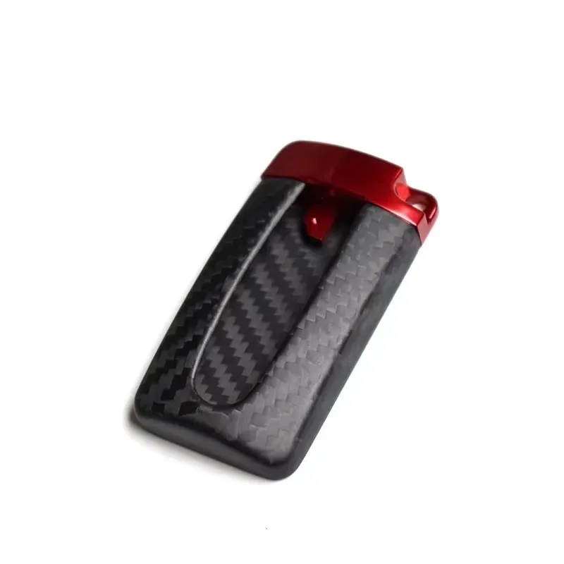 Hot Sale Car Key Accessories Carbon Fiber Red Bright Key Cover for GTR Infiniti Q50L/QX50