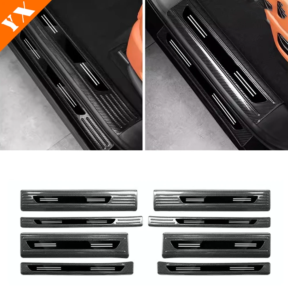 For AITO M9 Accessories Stainless Black Silver Car Door Sill Scuff Trim Plate Welcome Protectors Guard Plat Styling