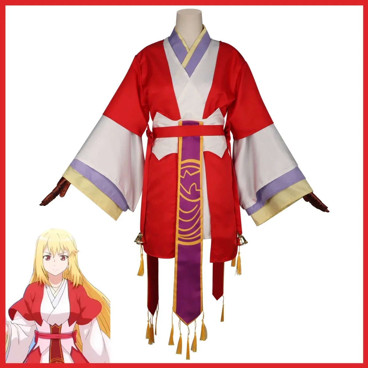 Anime Fox Spirit Matchmaker Tushan HongHong Cosplay Costume Wig Red Cloak Hanfu Full Set Woman Kawaii Traditional Festival Suit