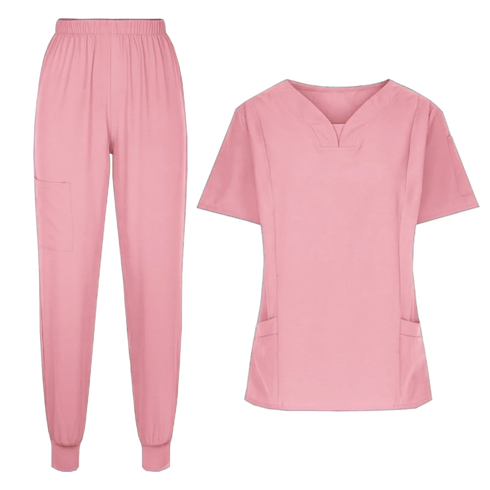 Surgical Uniforms Woman Scrub Set Medical Nurse Beauty Salon Workwear Clinical Scrubs Top Pants Spa Doctor Nursing Clinical Suit