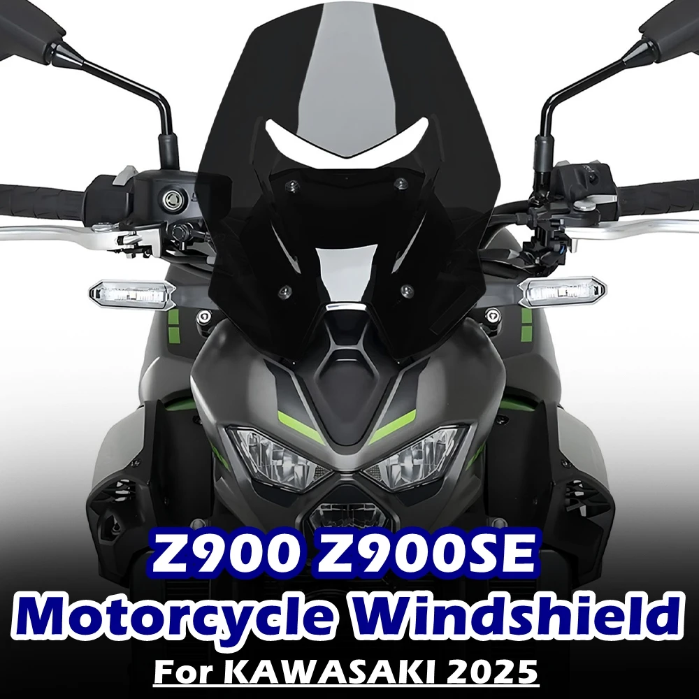 

For KAWASAKI Z900 Z900SE Z 900 SE 2025 Motorcycle Windscreen Windshield Front Wind Deflector Fairing Shield Screen Visor Spoiler