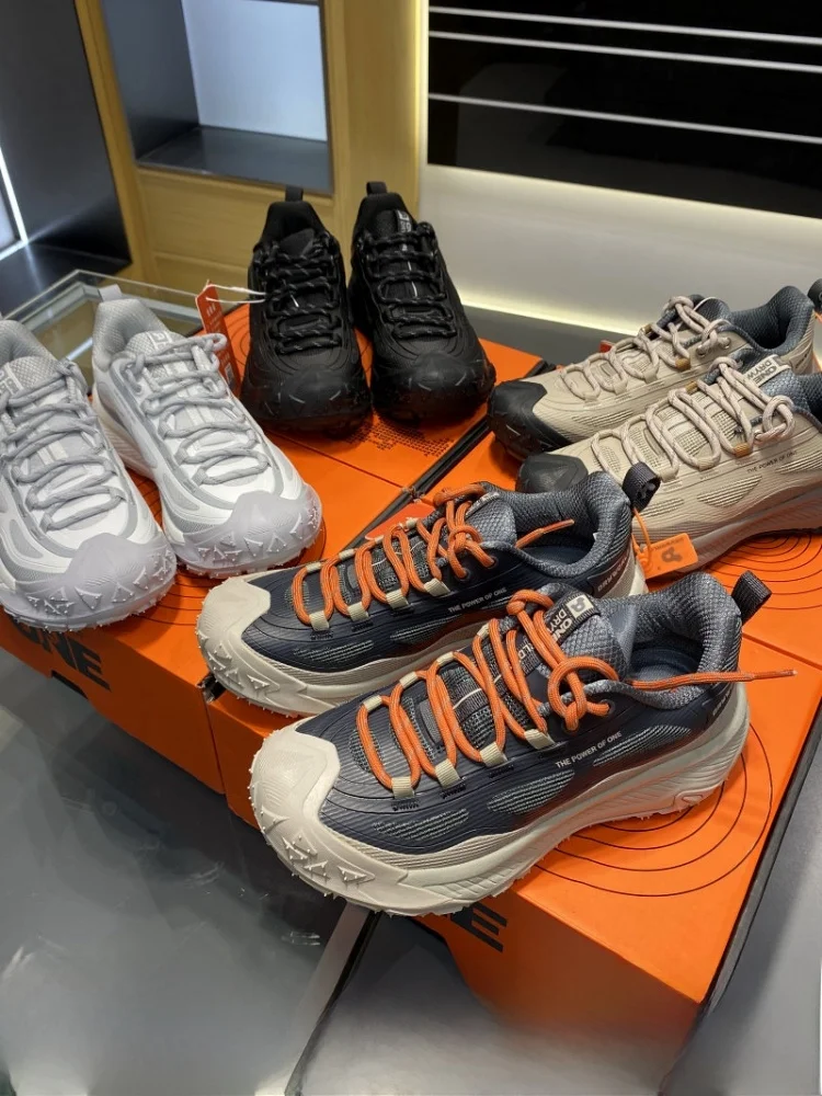 

Outdoor Adventure Series Thick Bottom Sporty Casual Shoes Waterproof Breathable Mesh round Toe Wrap Support Rubber Outsole