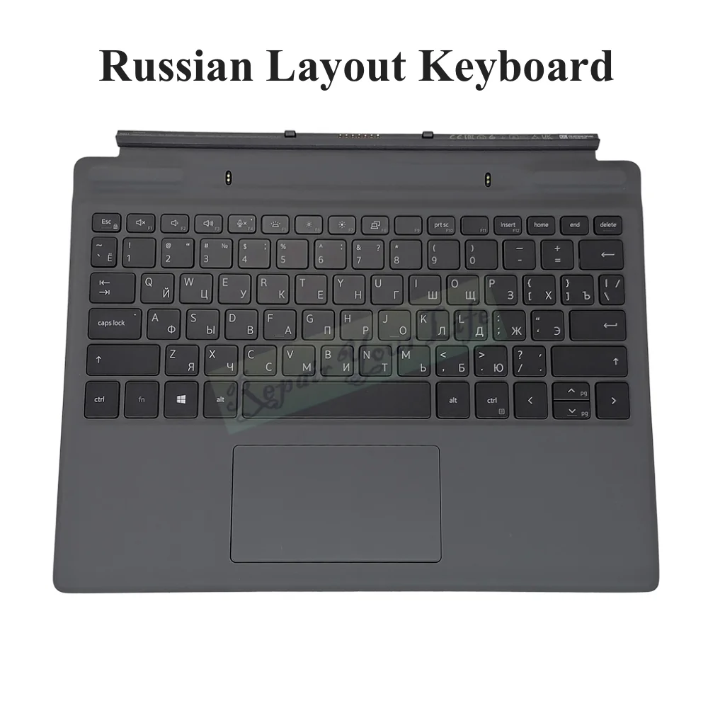 Palmrest Keyboard Assembly for Dell Latitude 7320 Russian AZERTY French Germany Italian UK Tablet Detachable Keyboard C Shell