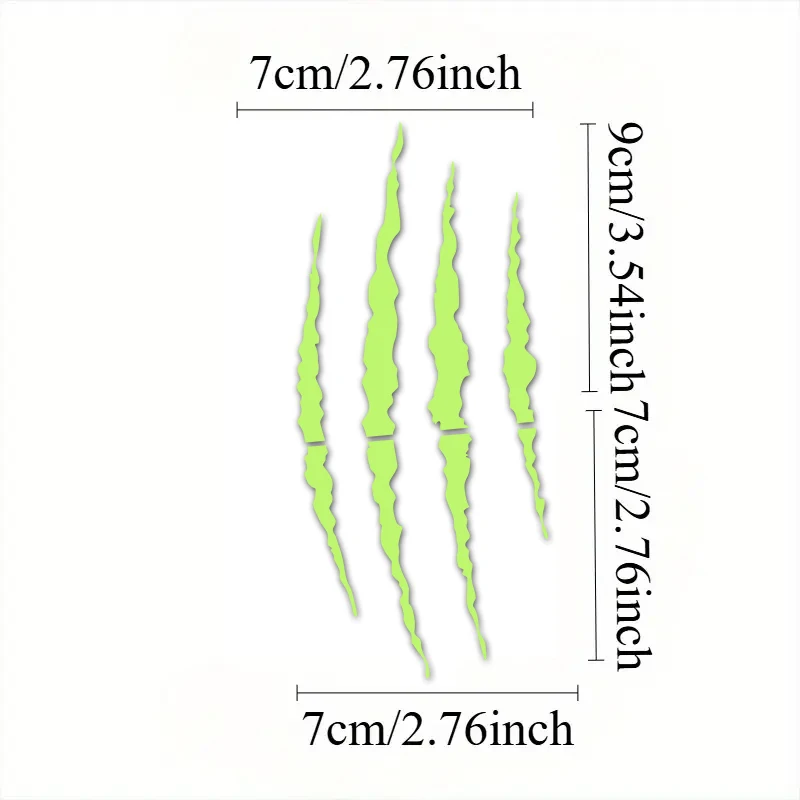 الوحش مخلب الخدوش سكوتر ملصق دراجة نارية خوذة توهج في الظلام ملصق مضاد للمياه ل القرش LS2 Arai Shoei AGV HJC جرس #2