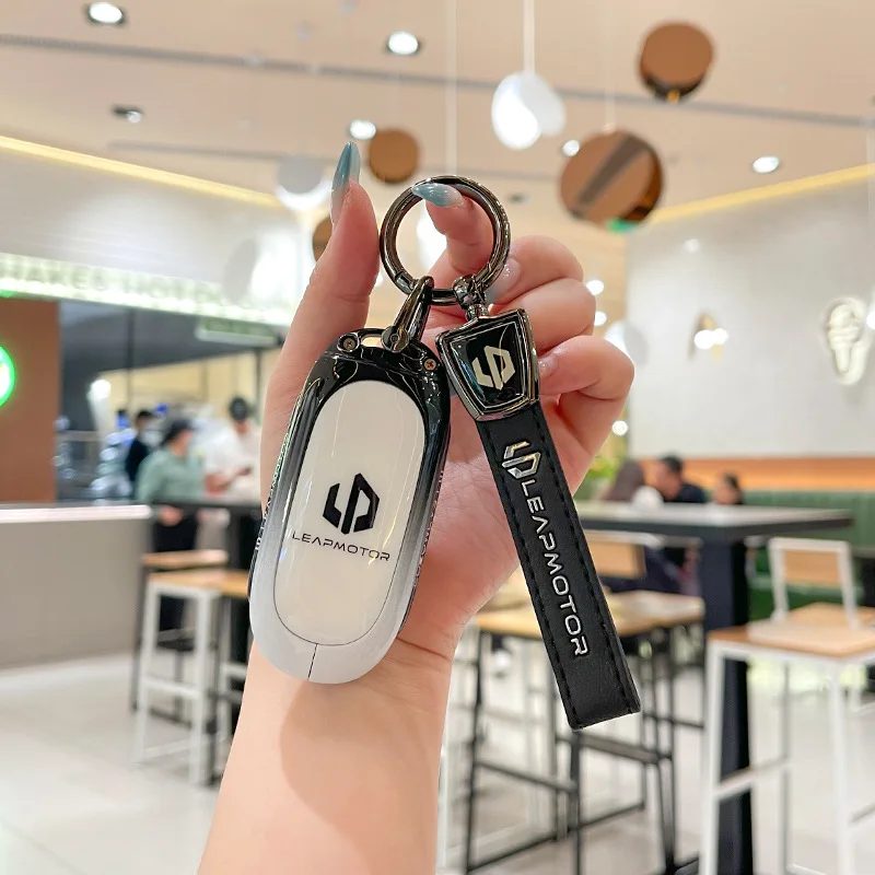 

Premium Zinc Alloy Key Cover Case for Leapmotor C11/C01/S01 (2023) - Protective Key Fob Shell Key Bag Chain