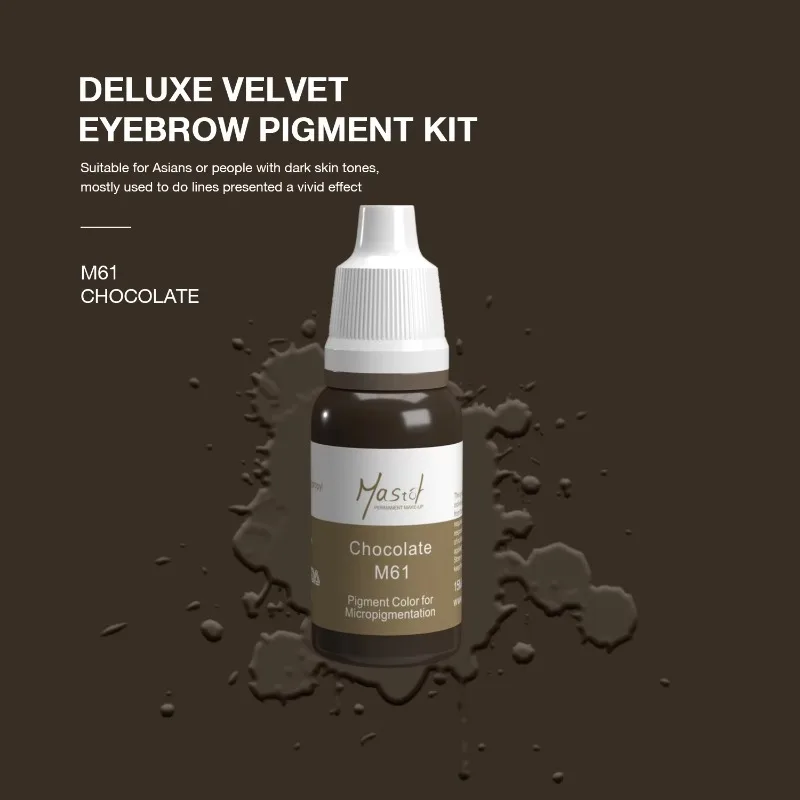 Professional 3D Nano Microshading Powder Eyebrows Cosmetic Tattoo Ink Pigment Set