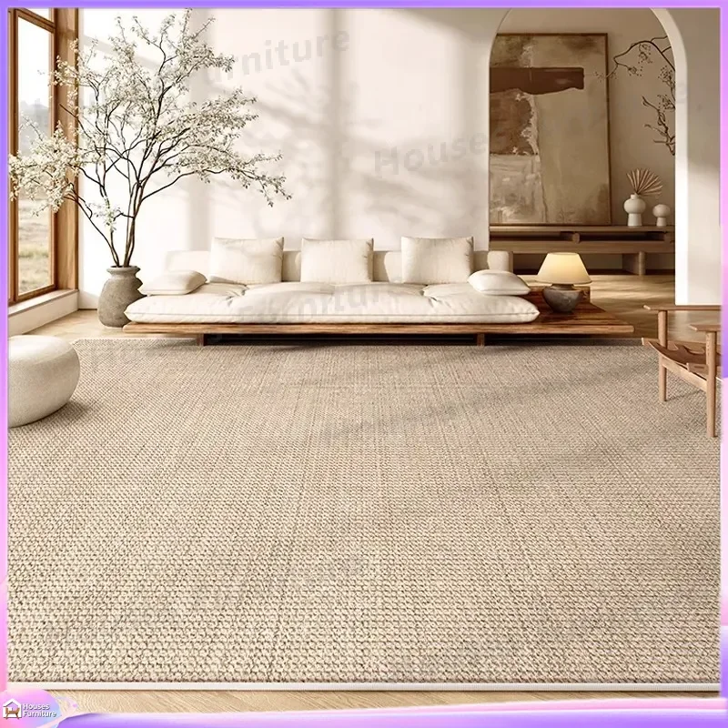 Distribution Carpet Living Room 2025 New Wabi Wind Solid Color Sofa Bedroom No-wash Wipe Waterproof No-care Floor Mat