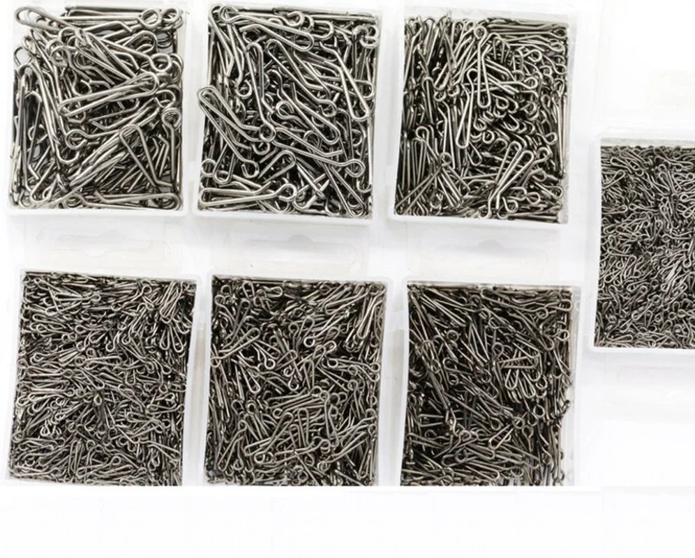 100Pcs/Lot Hanging Snap Tackle Connector Stainless Steel Fishing Accessories Lure Line Hook Fish Carp Tool Pin Rig Sea Rings image 6