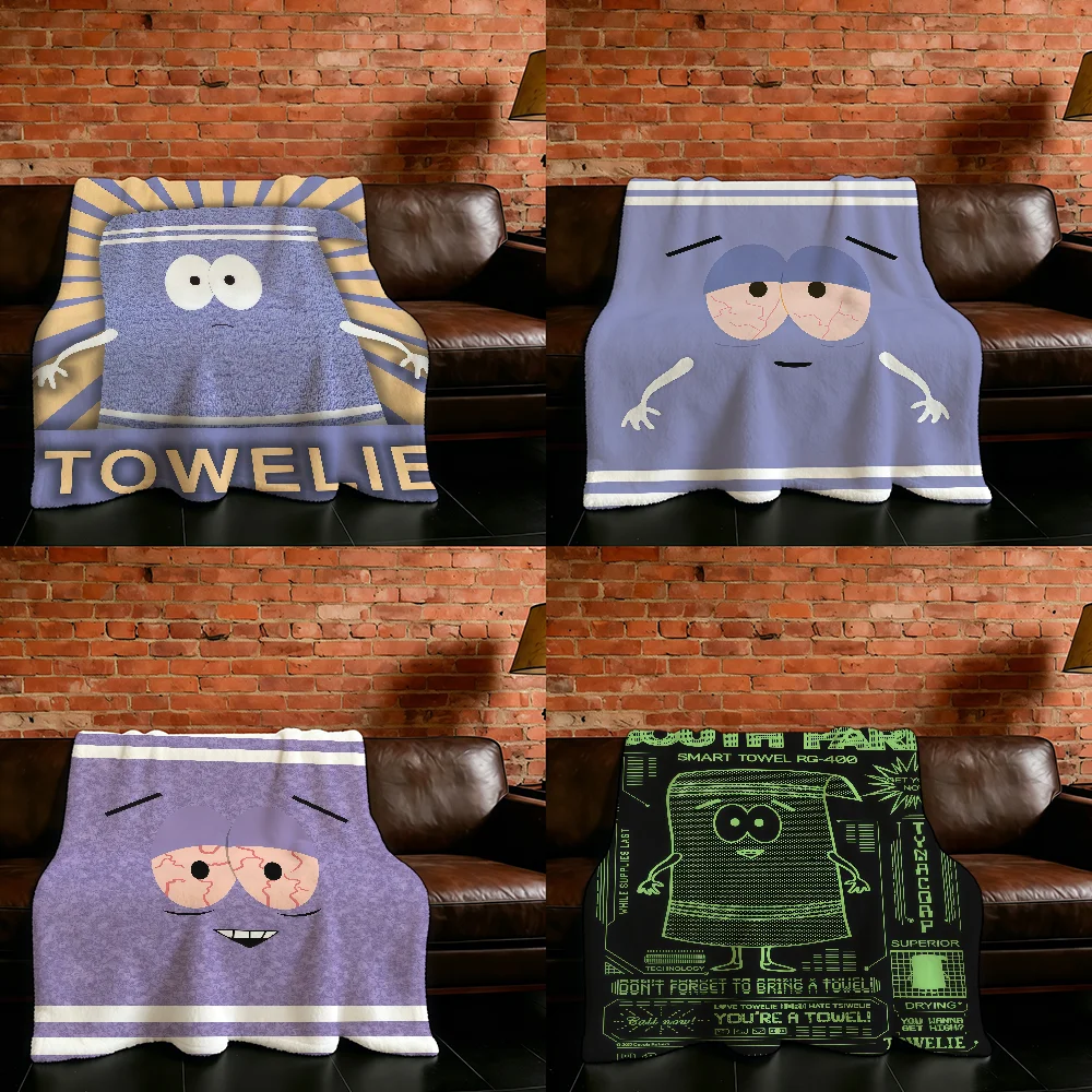 Cartoon Funny T-Towelie-ES Blanket Flannel Warm Soft Throw Blanket For Room Sofa Childish Birthday Gifts