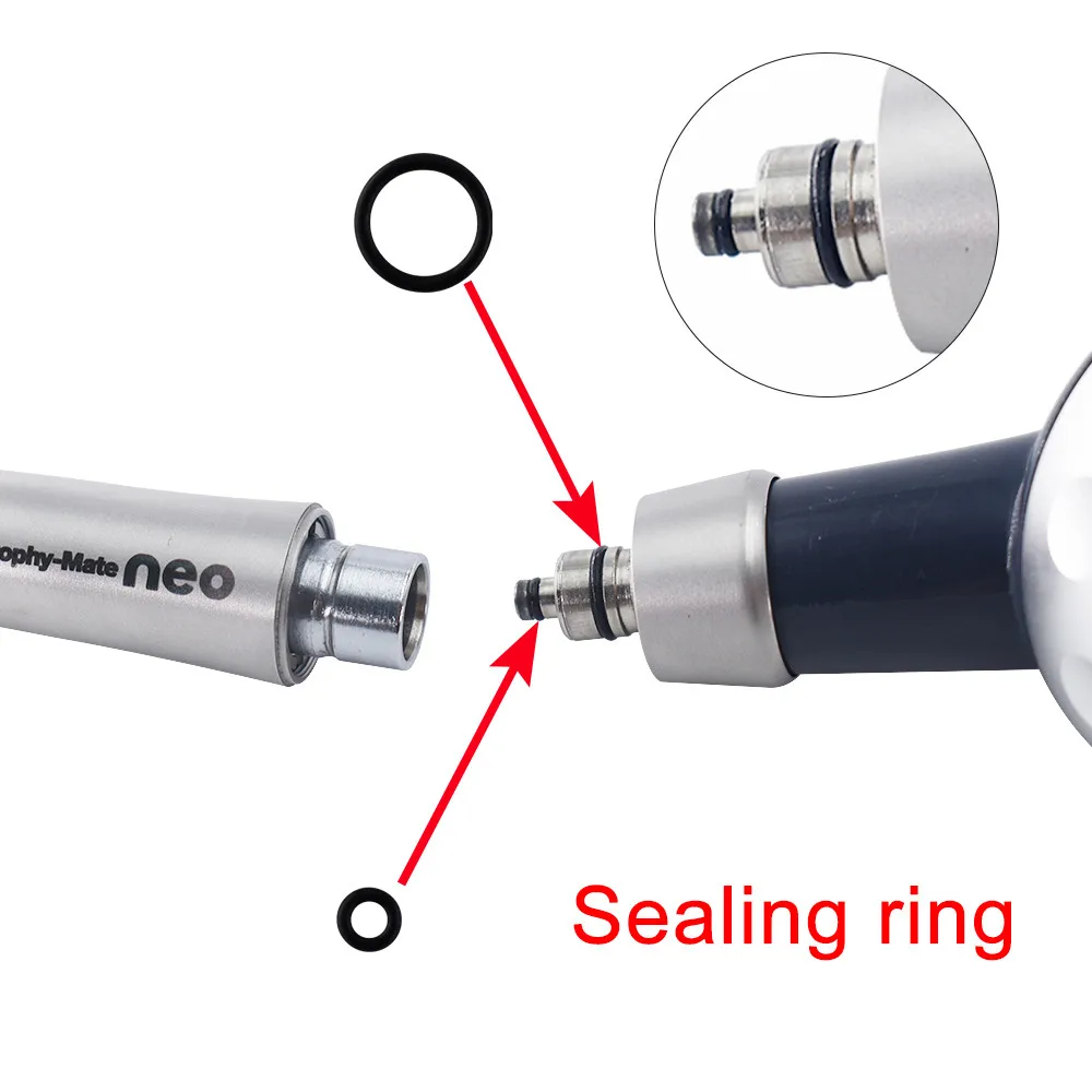 O-Ring do polerowania powietrza, części zamienne do dentystycznych, piaskarka do piaskowania, ścieranie, polerowanie zębów, czarne uszczelki