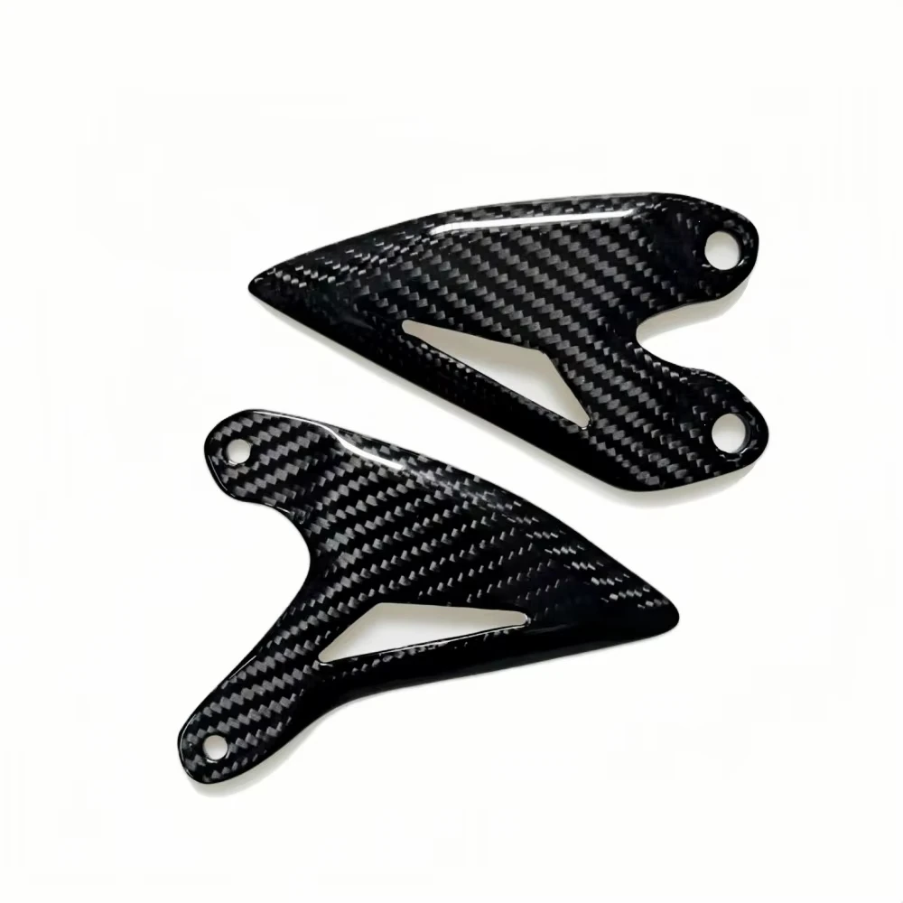 For Kawasaki Ninja 500 Z500 2024 2025 100％ Carbon Fiber Motorcycle Pedals Rear Wheel Set Moto Accessories Heel Guards