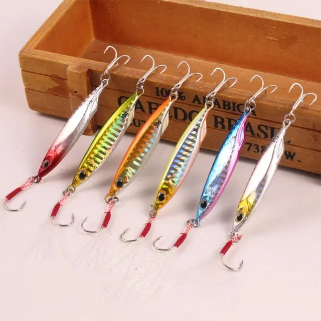 BURLE Fish Jig wysokiej jakości przynęta na okonie nóż głębinowy metalowy powolny jig przynęta słonowodne szybko tonące przynęty wędkarskie